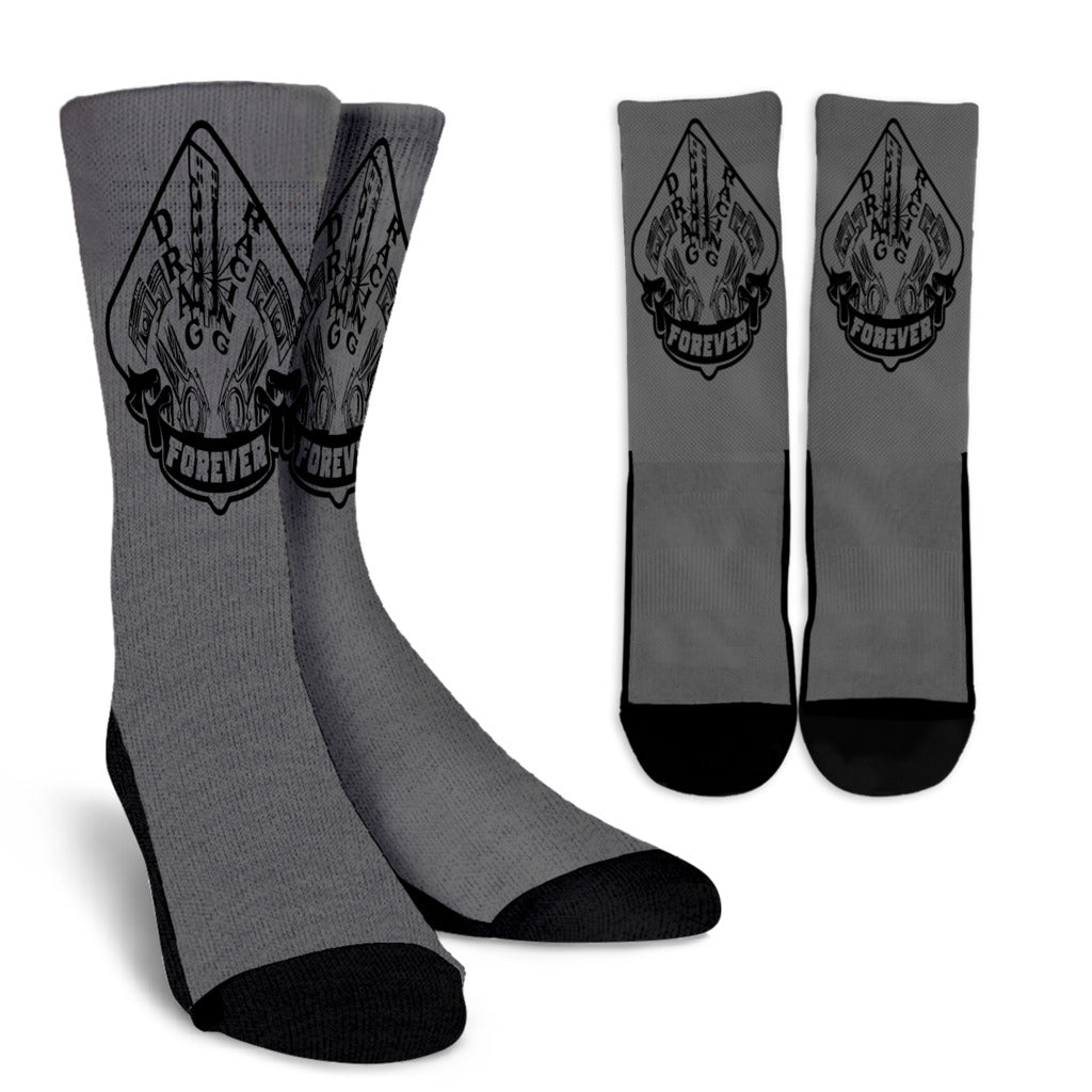 Drag Racing Forever Crew Socks