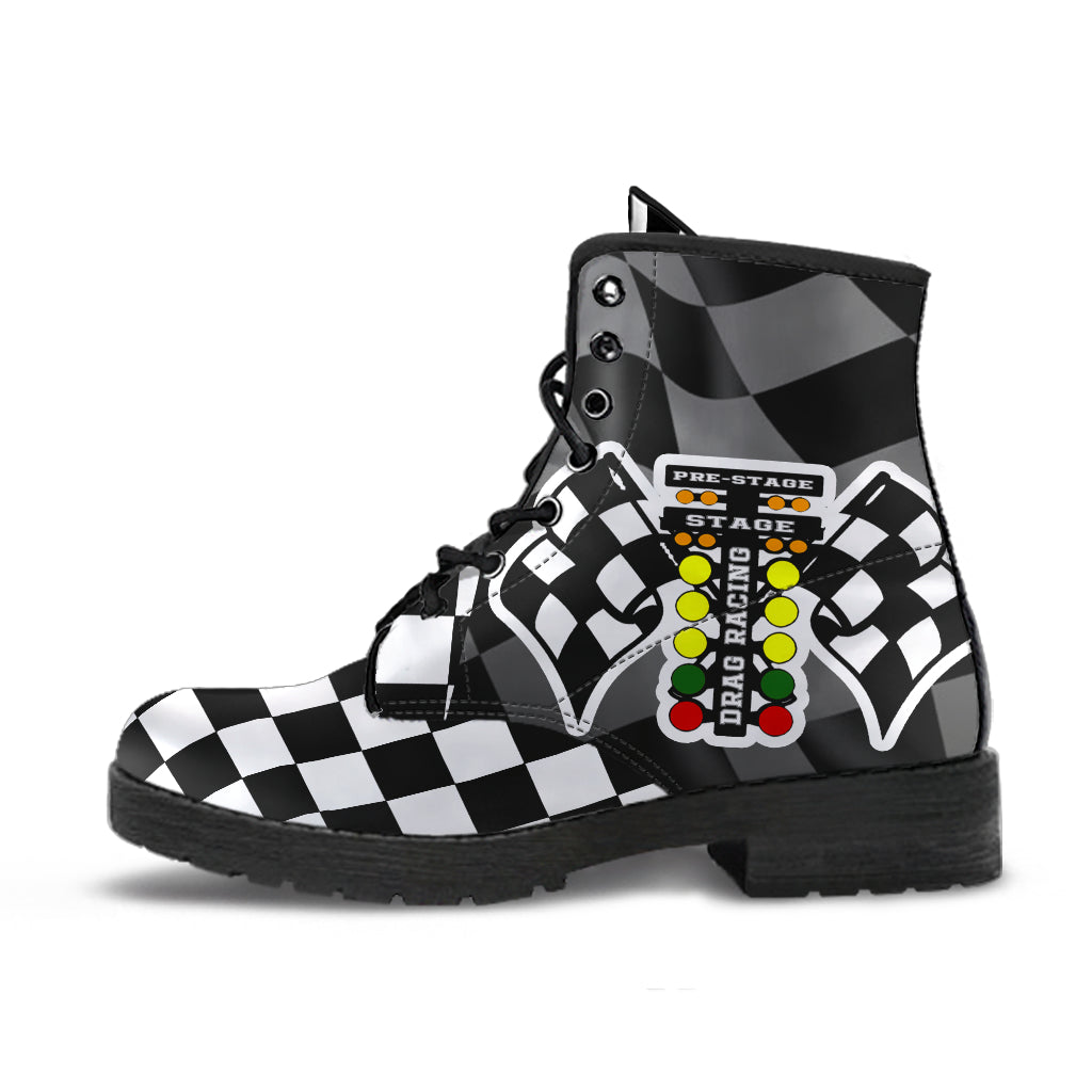 Drag Racing Boots Drag Racing Flag Boots