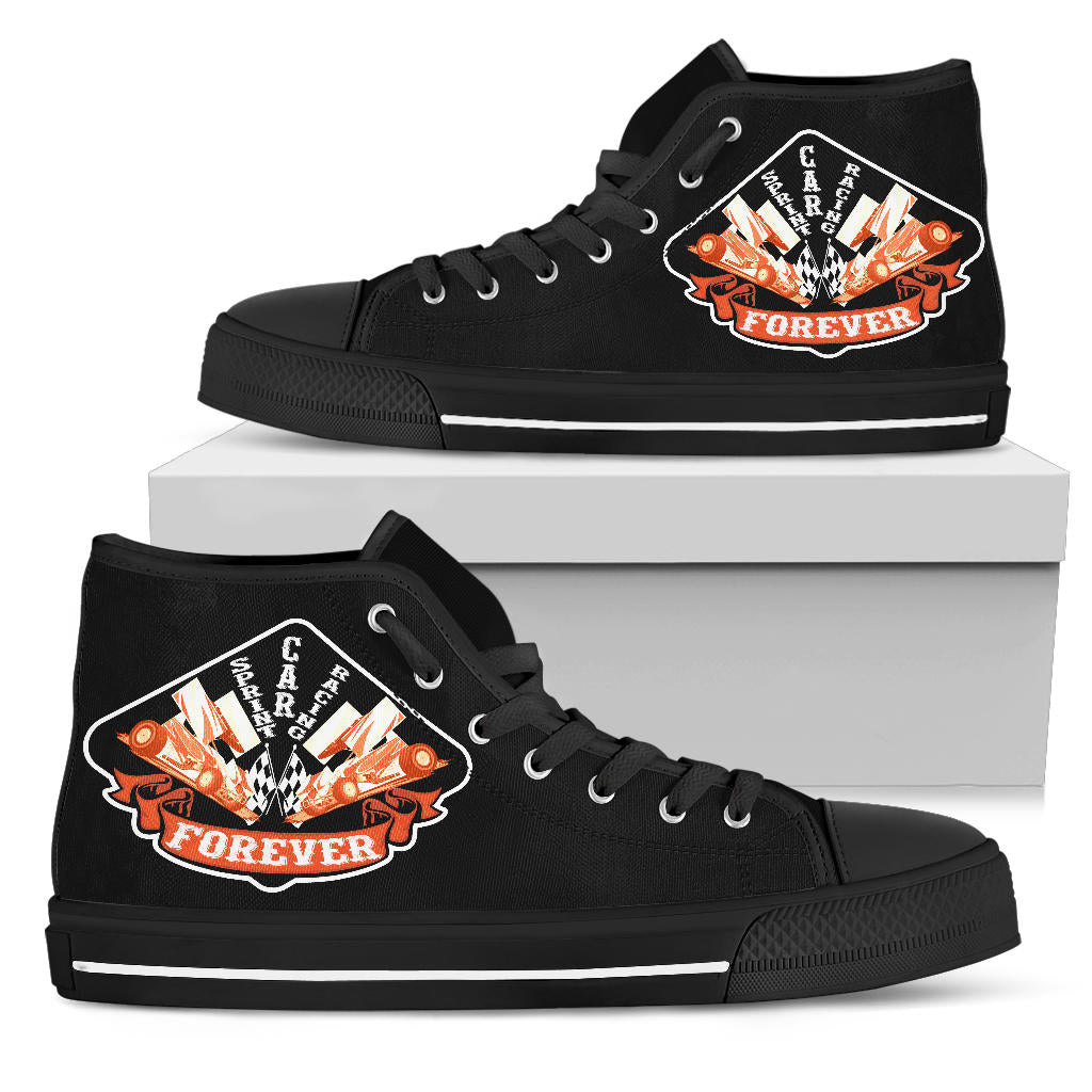 Sprint Car Racing High Top Shoes