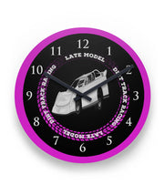dirt track racing late model round wall clock