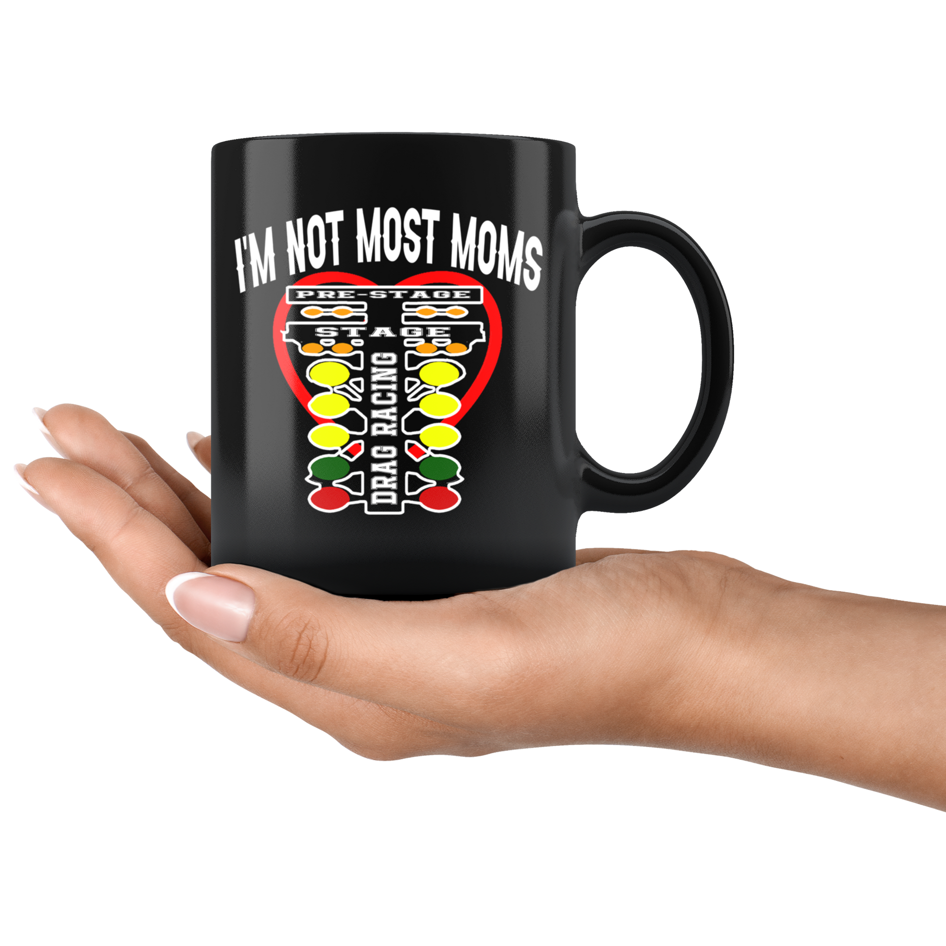 drag racing mom mug