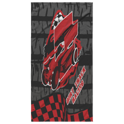 sprint car racing beach towel