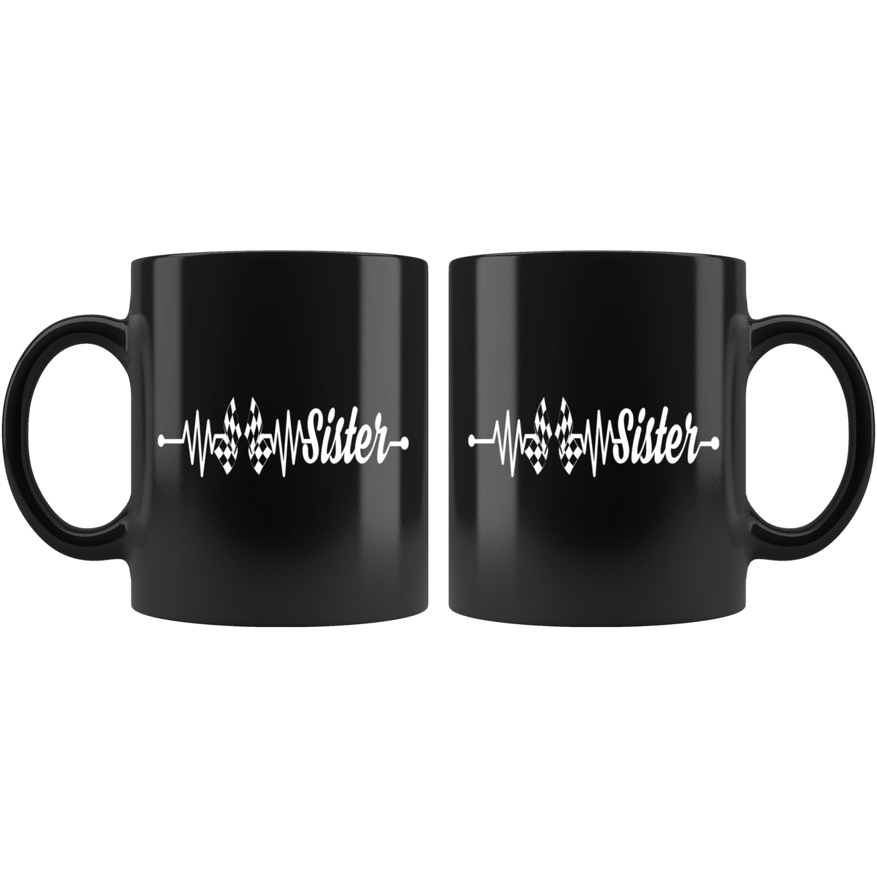 Racing Sister Heartbeat Mug!