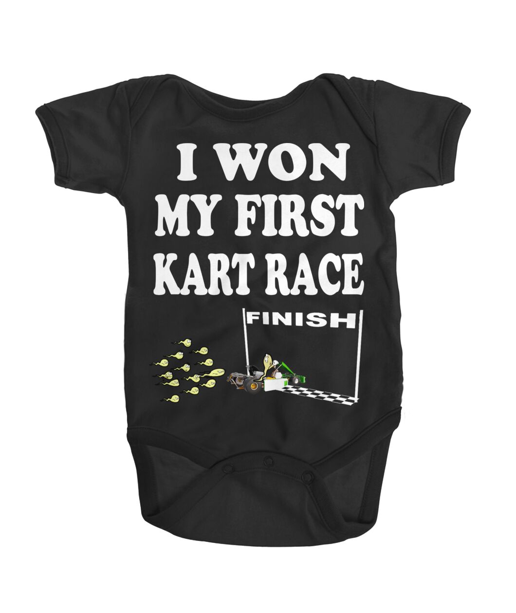 kart racing baby bodysuit