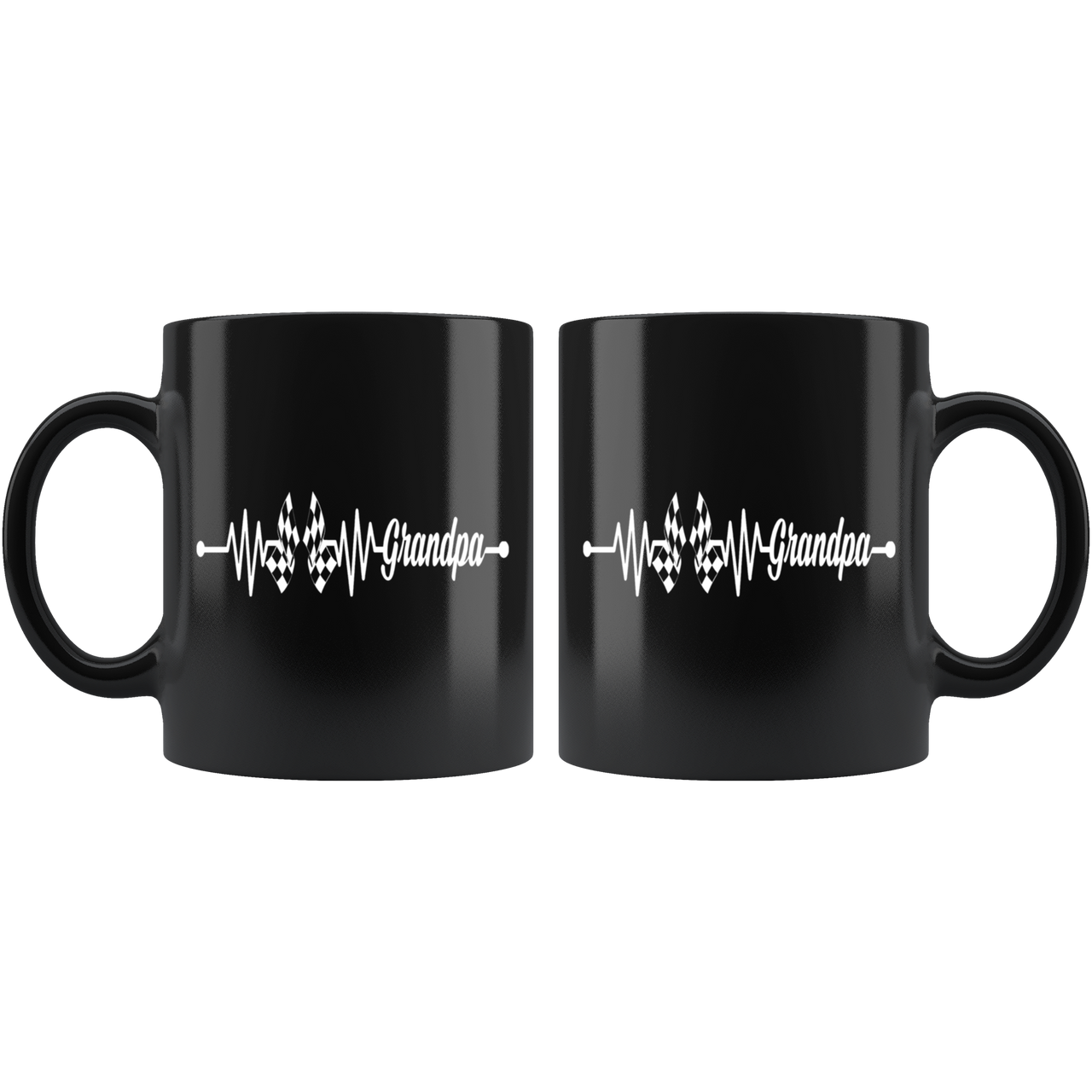 Racing Grandpa Heartbeat Mug!