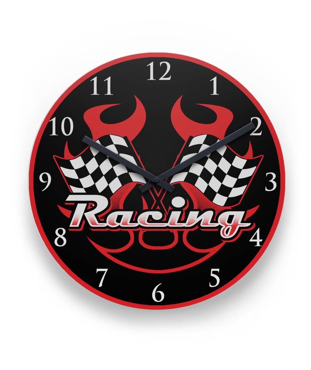 Racing Round Wall Clock