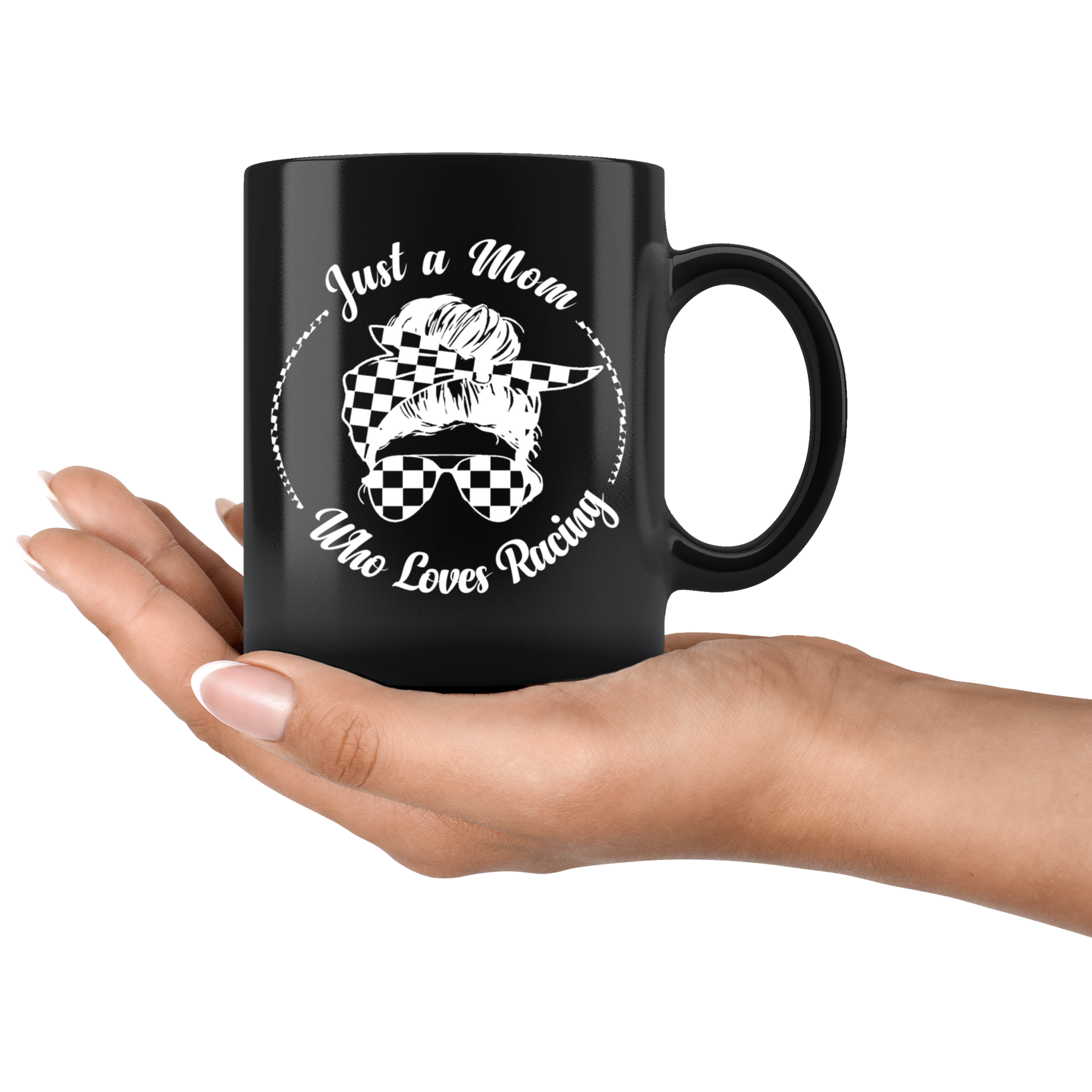 racing mom mug