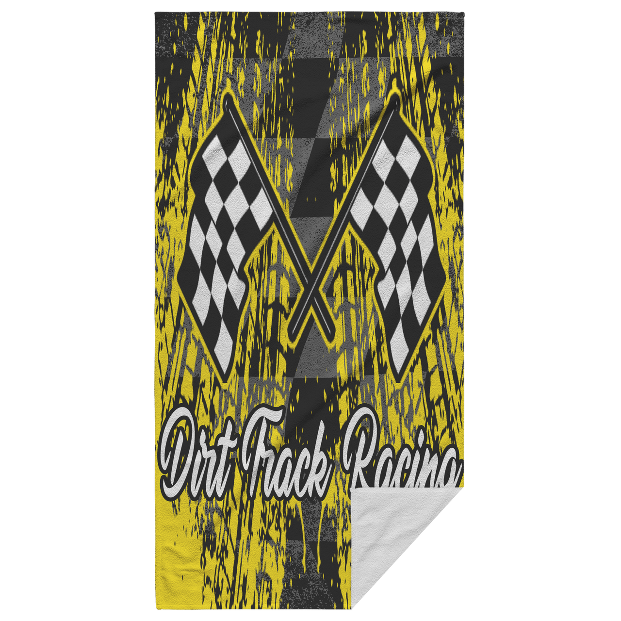 Dirt Track Racing Beach Towel RBY