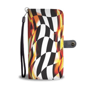 Racing Flag Of Flame Wallet Case