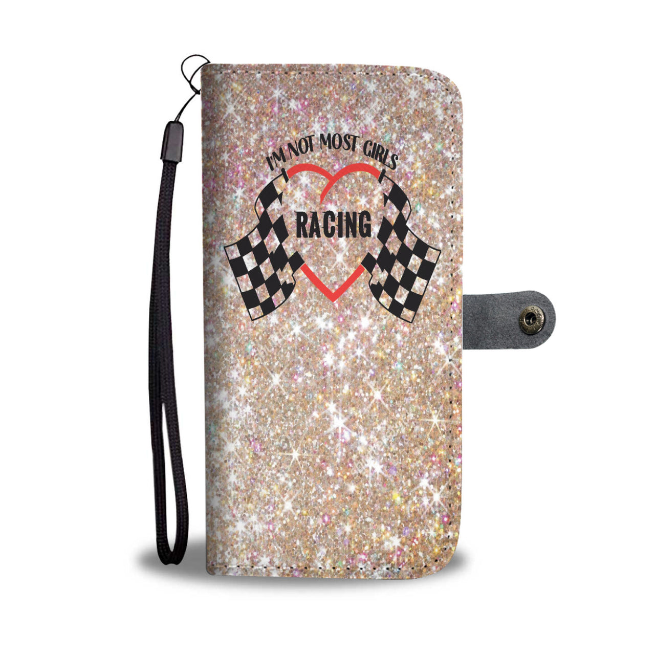 I'm Not Most Girls Racing Wallet Case RBG