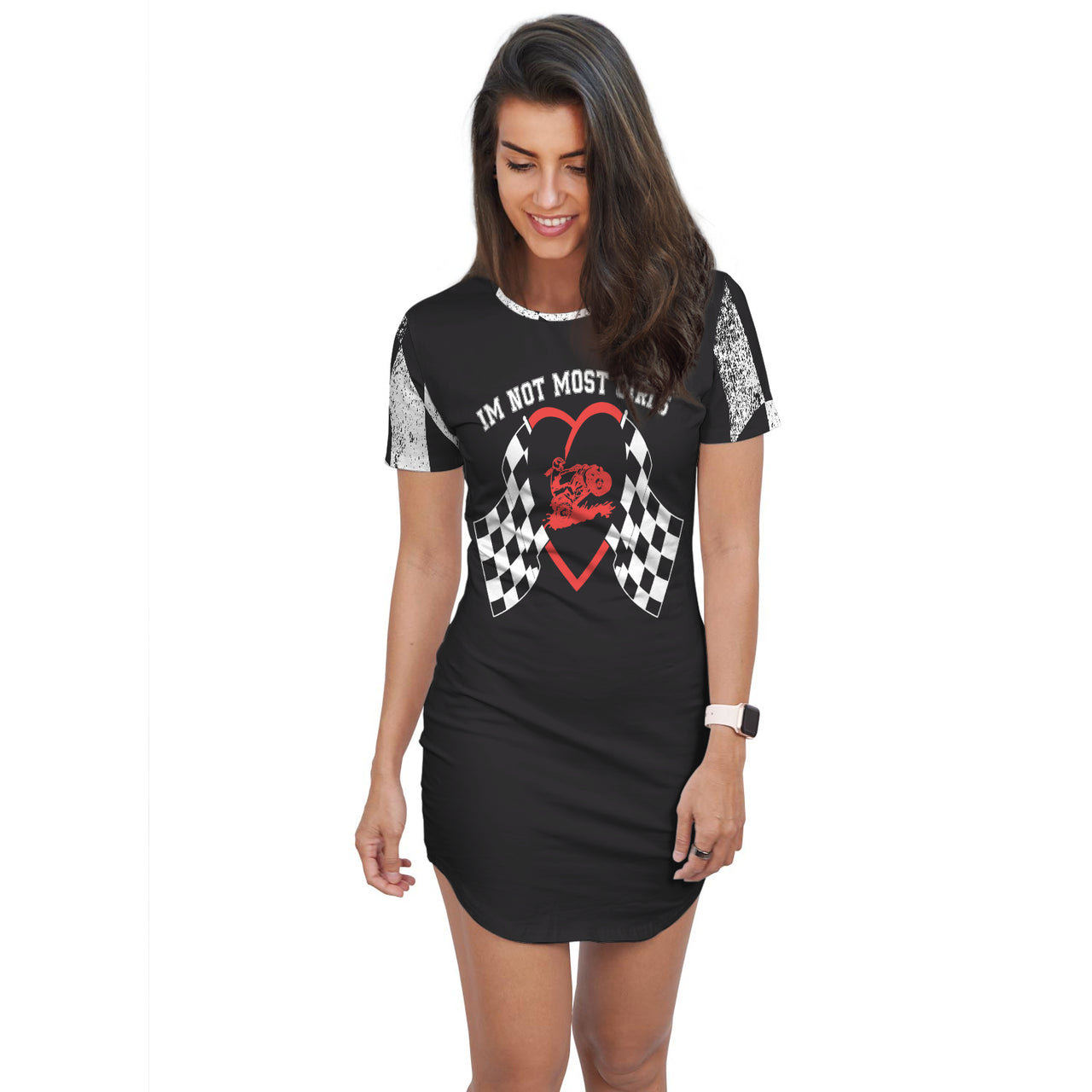 I'm Not Most Girls ATV Racing T-shirt dress