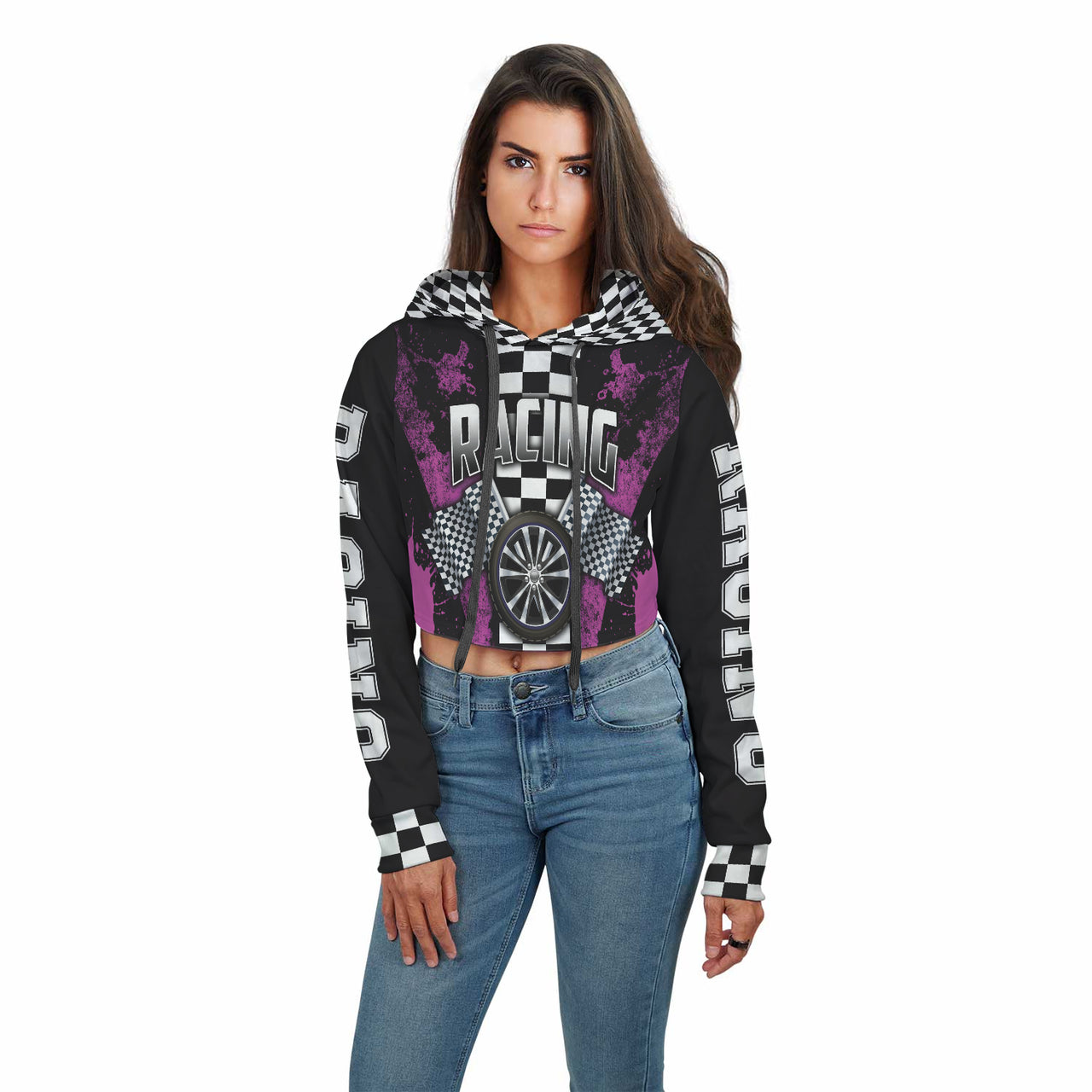 Racing Crop Top Hoodie RBPI