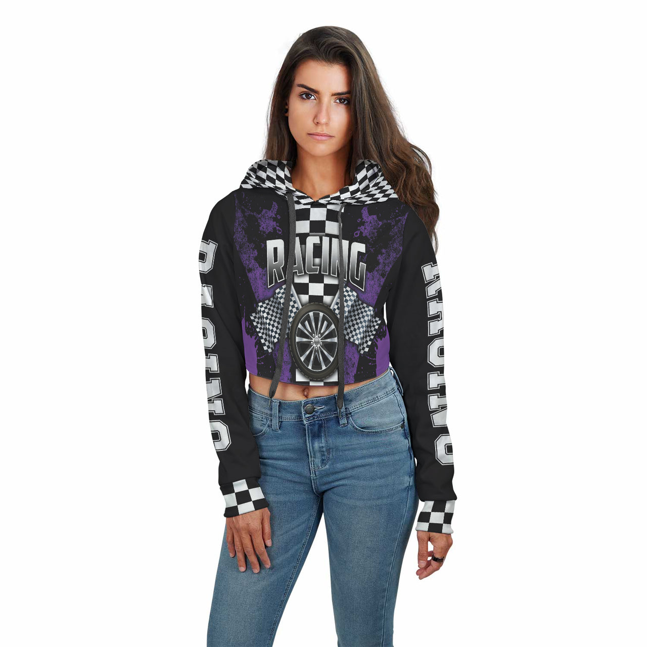 Racing Crop Top Hoodie RBPR