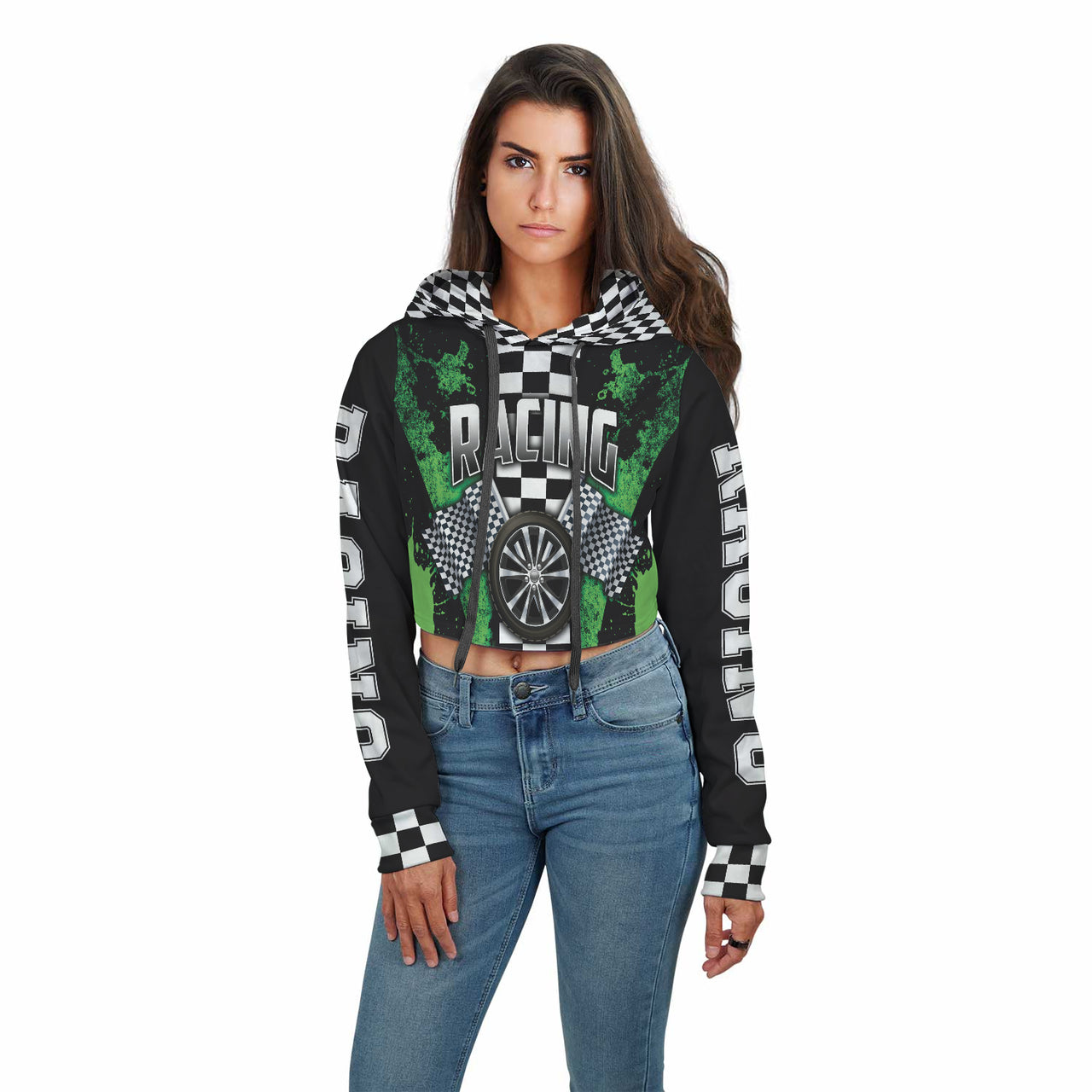 Racing Crop Top Hoodie RBPS