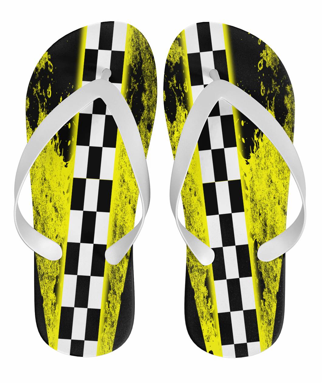 Racing Flip Flops Yellow