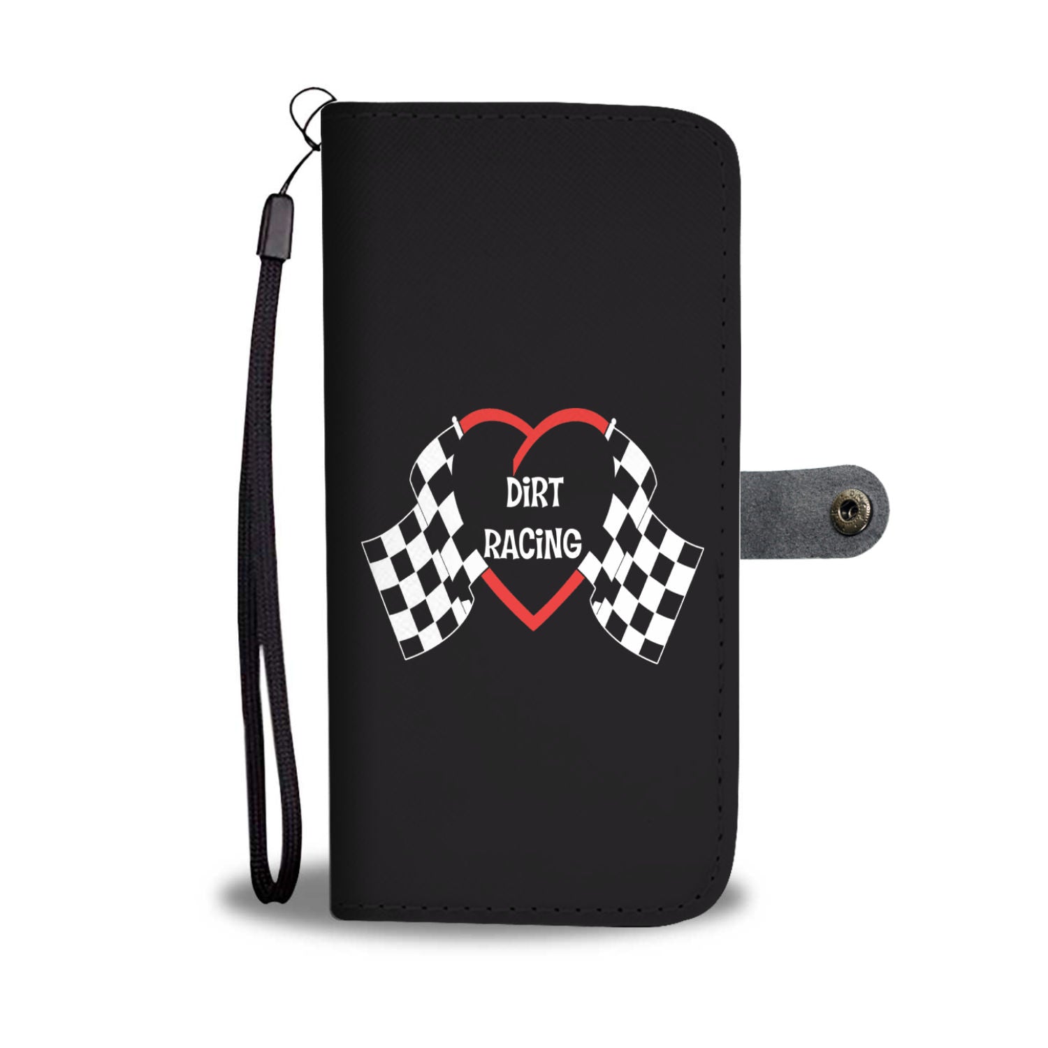 Dirt Racing Heart Wallet Case