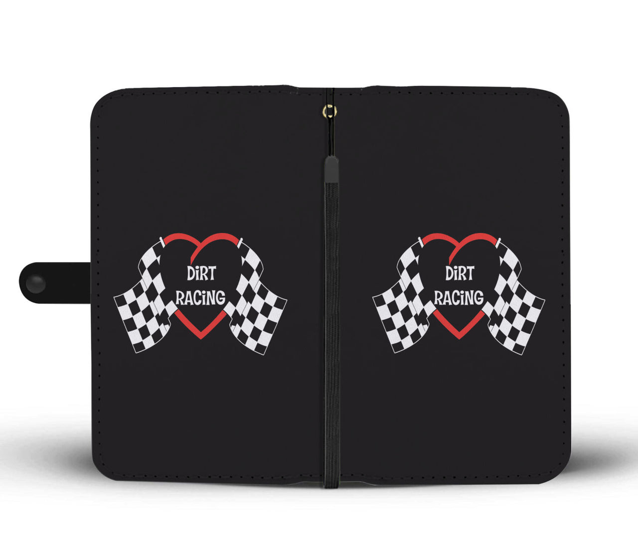 Dirt Racing Heart Wallet Case