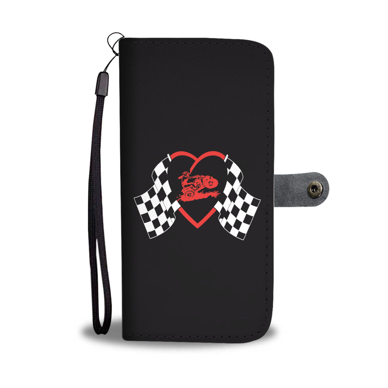 ATV Girl Heart Wallet Case