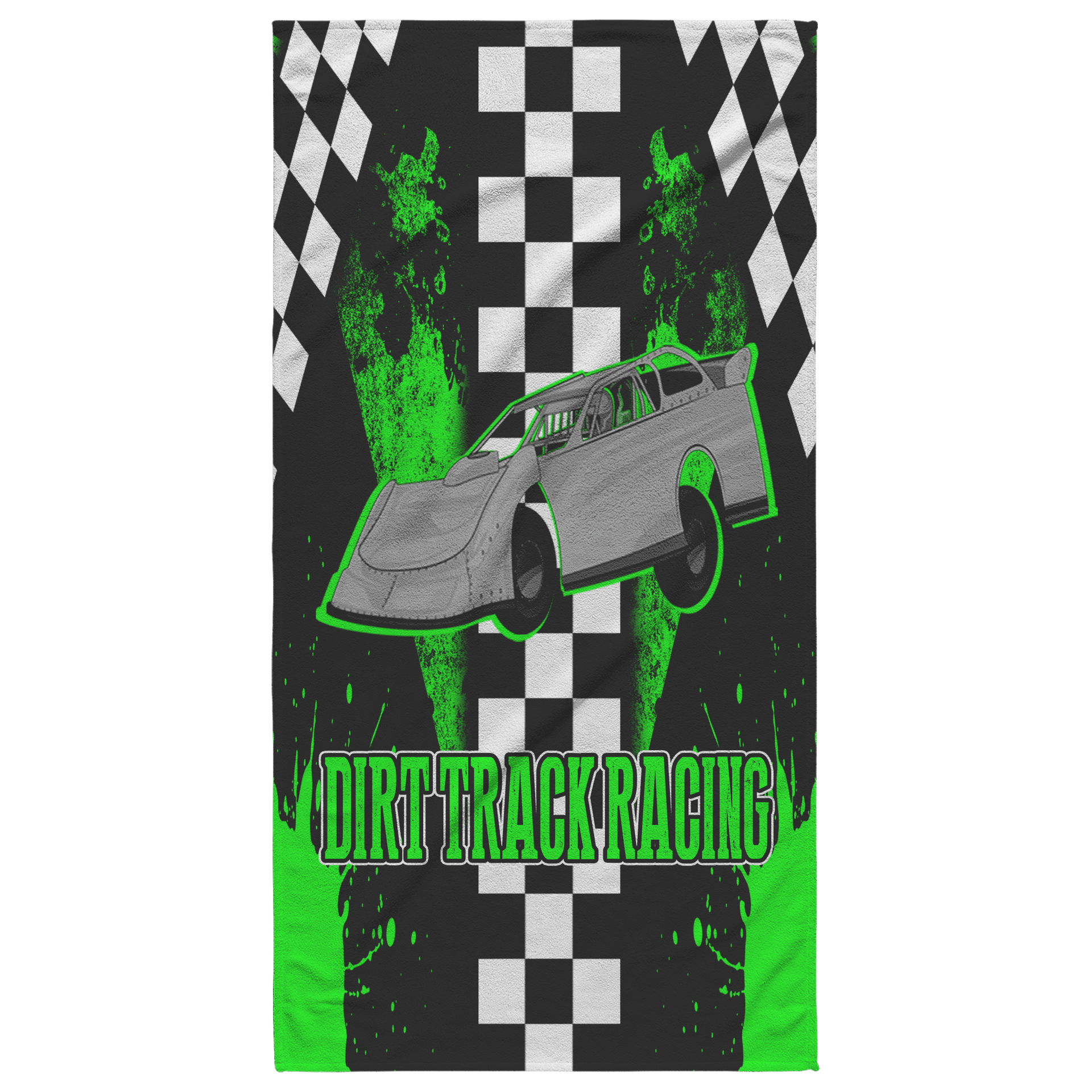 Dirt Track Racing Late Model Beach Towel