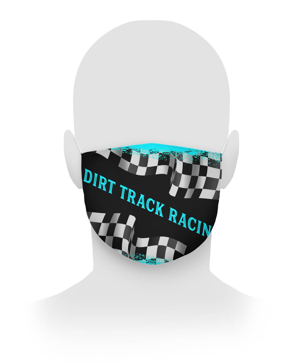 Dirt Track Racing Face Mask