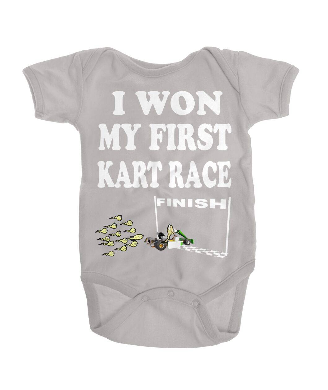 kart racing baby bodysuit