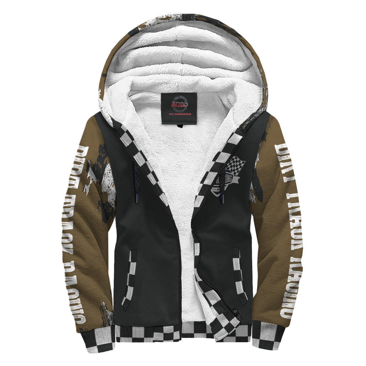 Custom Dirt Racing Sherpa Jacket Muddy
