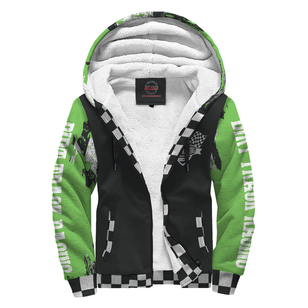 Custom Dirt Racing Sherpa Jacket Pistachio