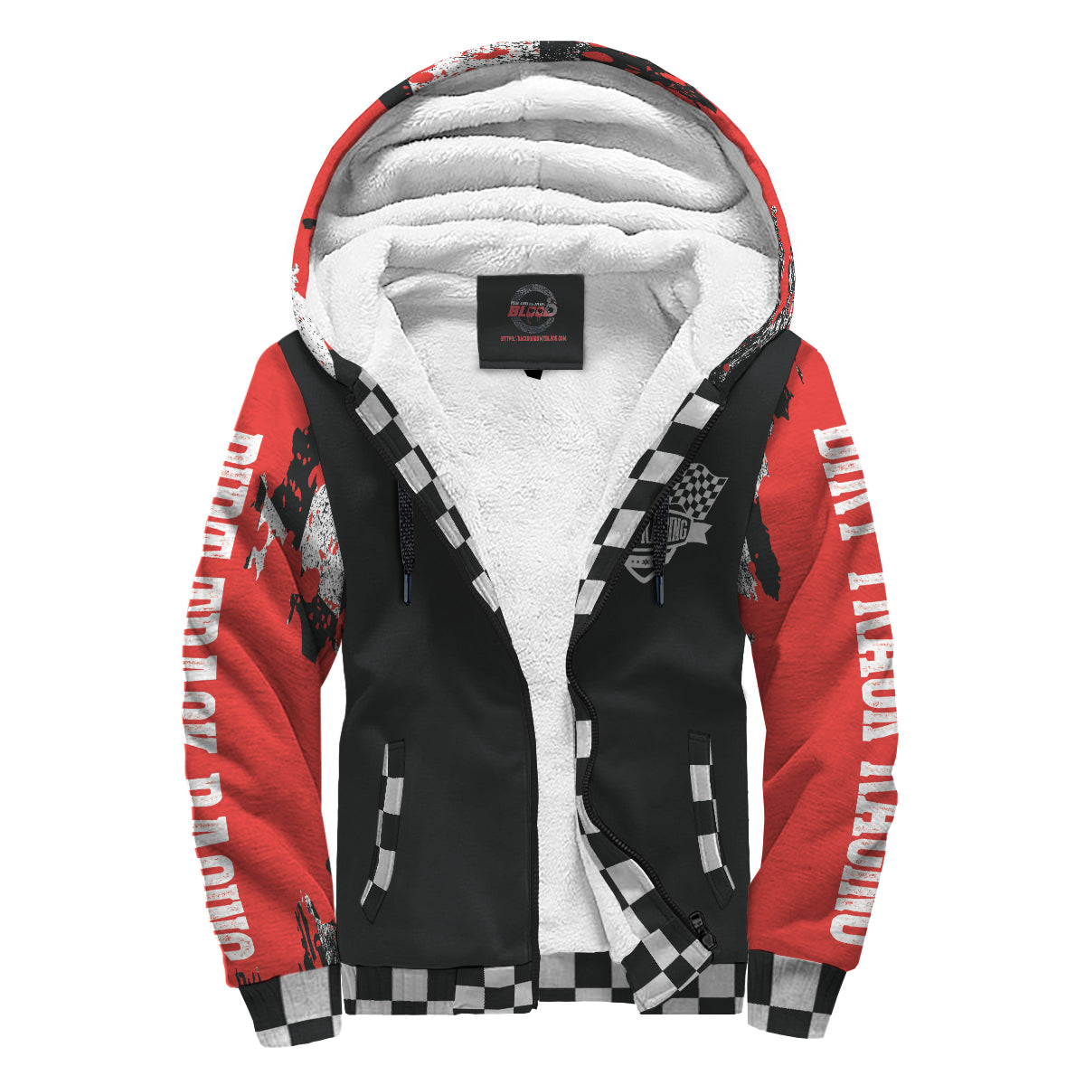 Custom Dirt Racing Sherpa Jacket Red