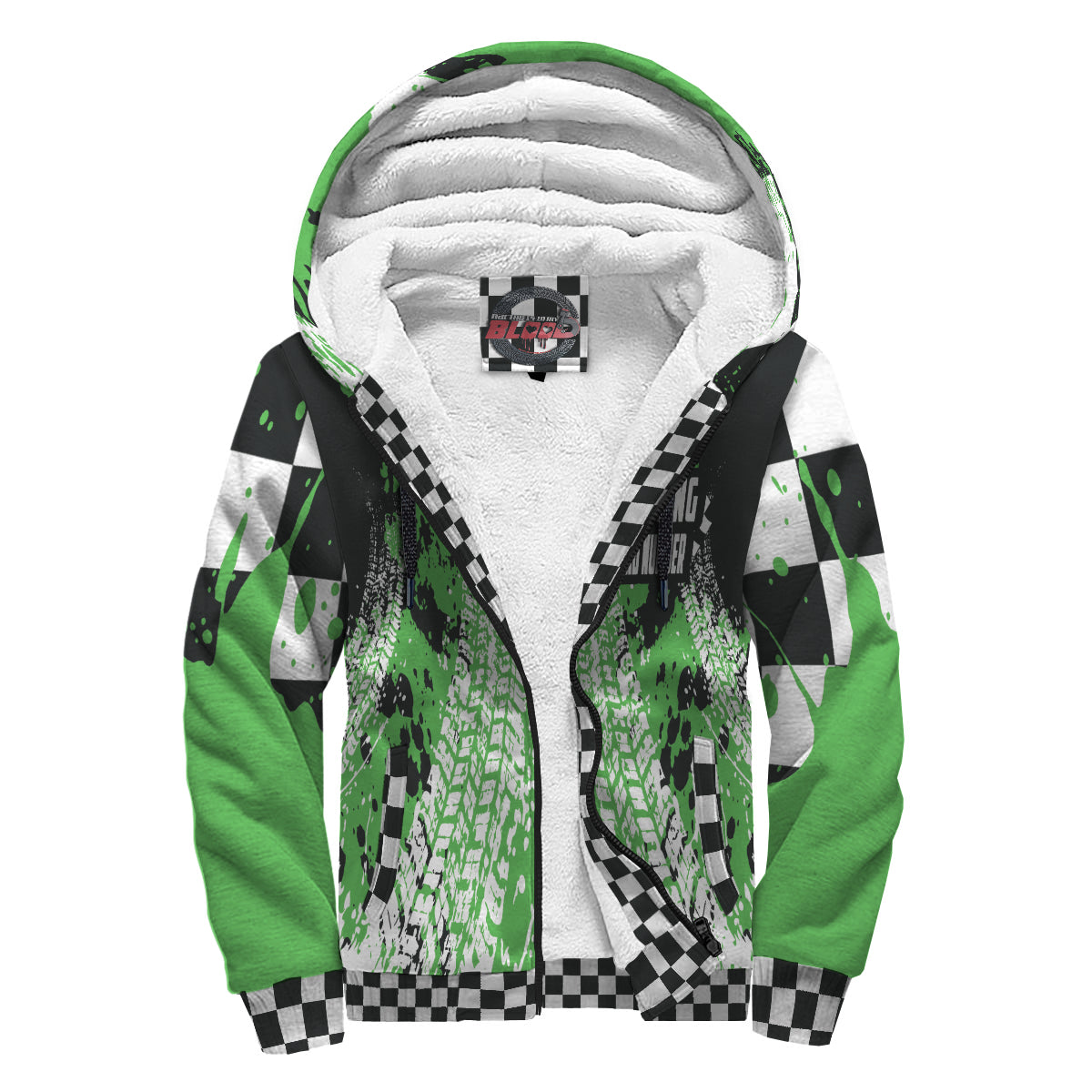 Custom Racing Sherpa Jacket Green