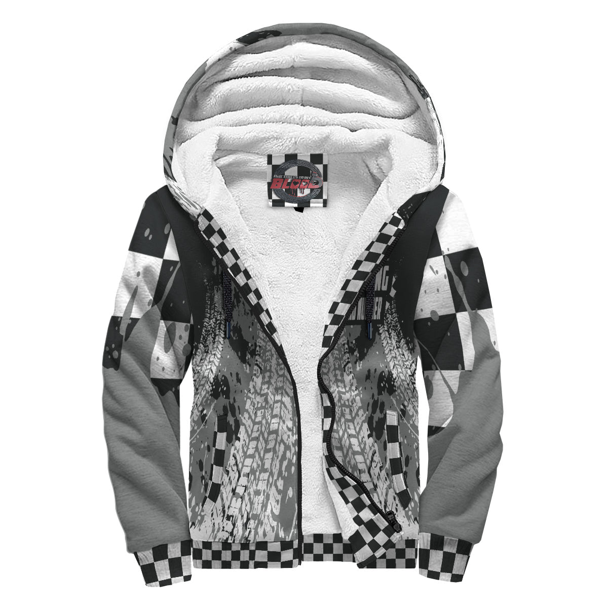 Custom Racing Sherpa Jacket Grey