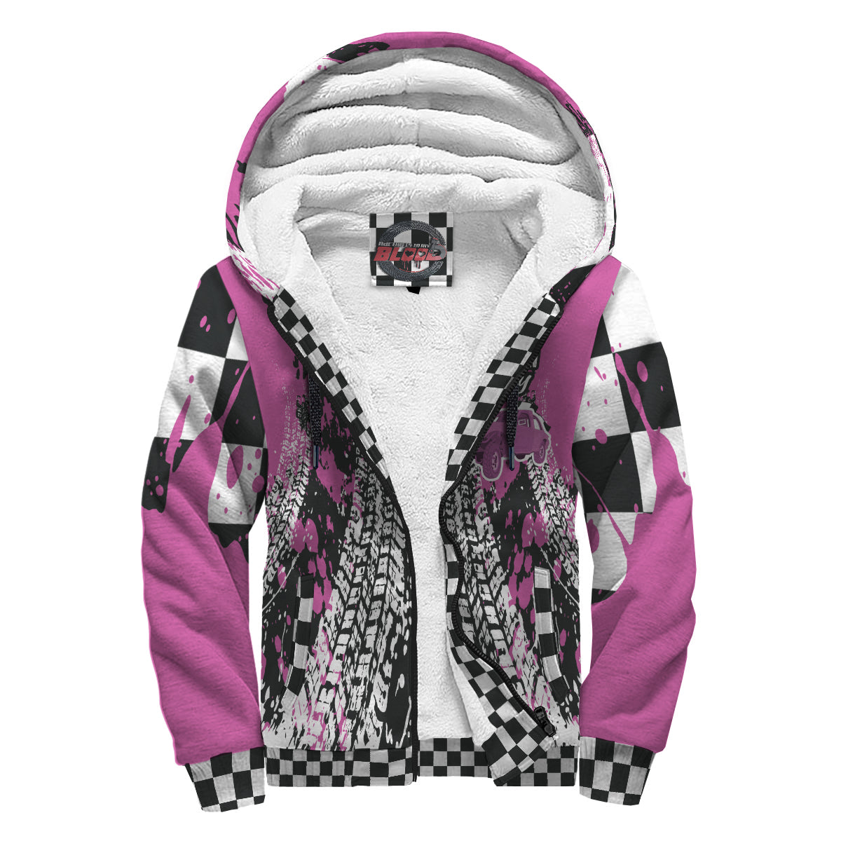 Demolition Derby Sherpa Jacket Pink