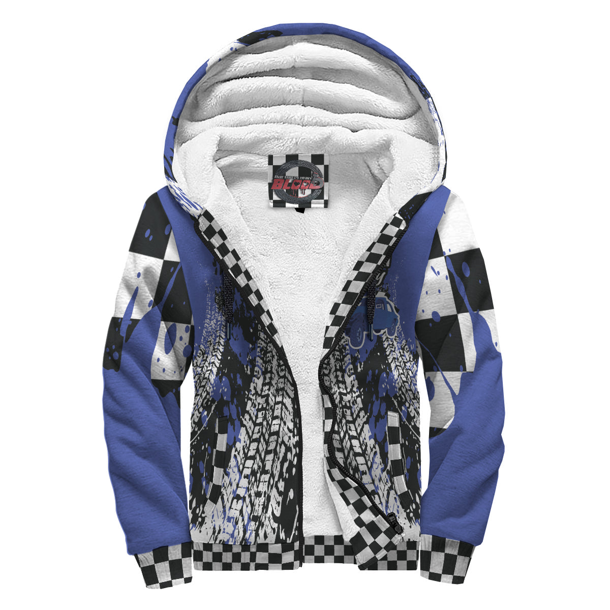 Demolition Derby Sherpa Jacket Blue