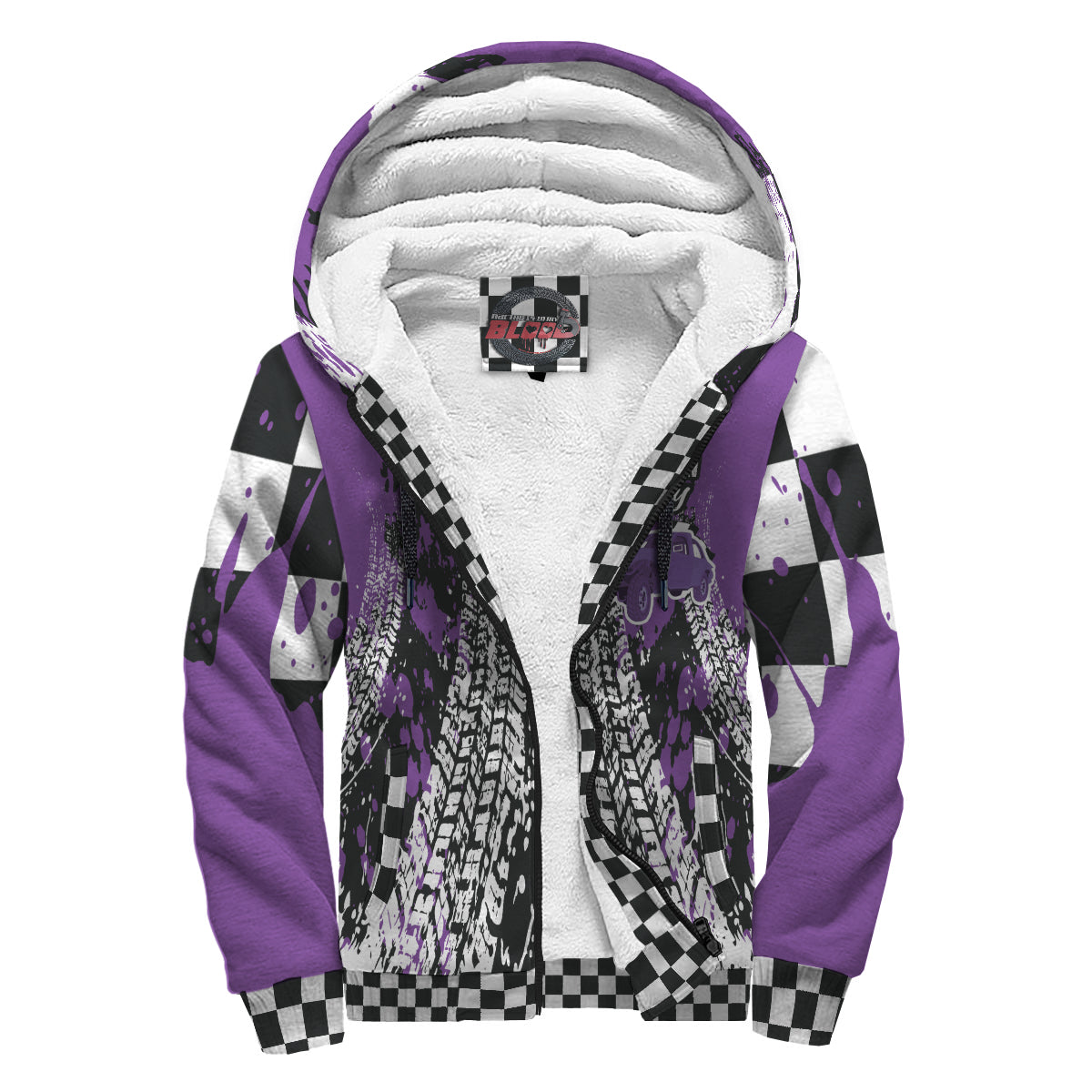 Demolition Derby Sherpa Jacket Purple