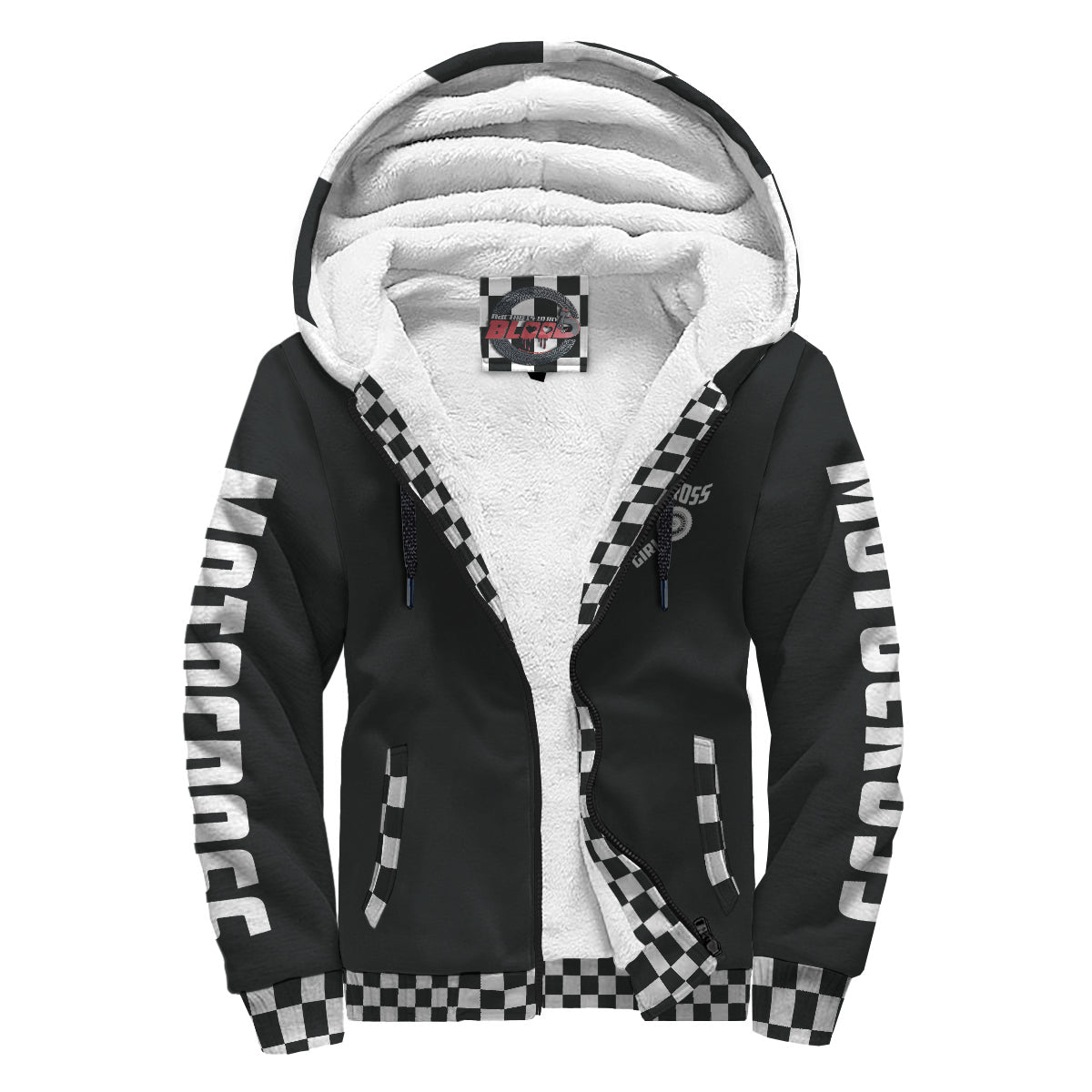 Custom Motocross Girl Sherpa Jacket