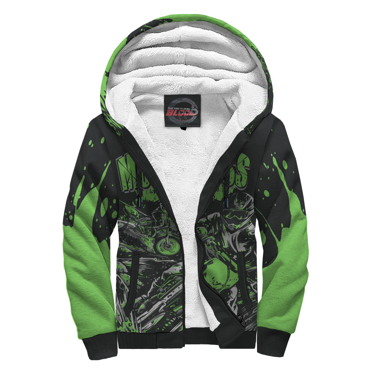 Motocross Sherpa Jacket Green