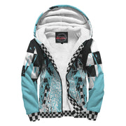 Custom Go-Kart Racing Sherpa Jacket Carolina Blue