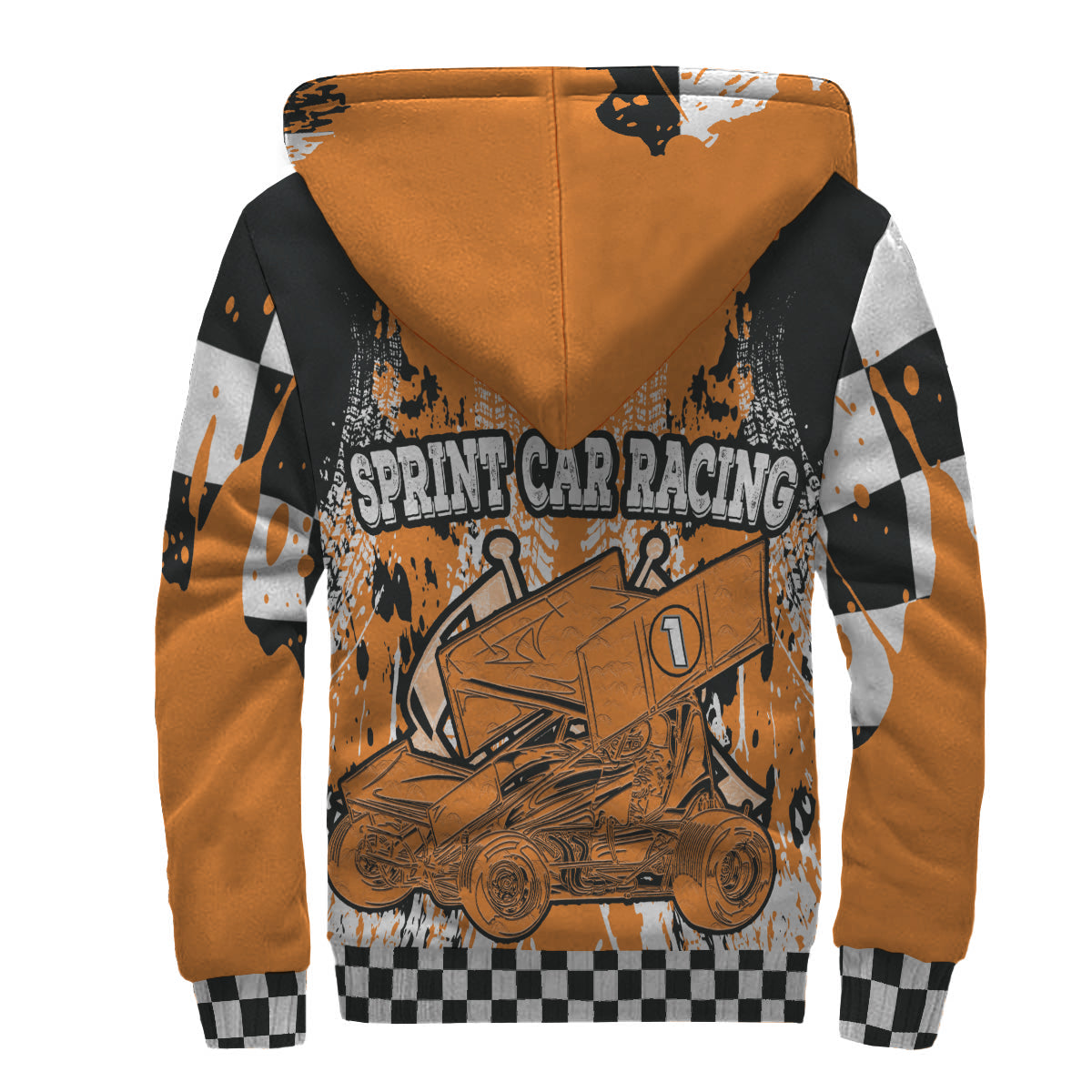 Custom Sprint Car Racing Sherpa Jacket
