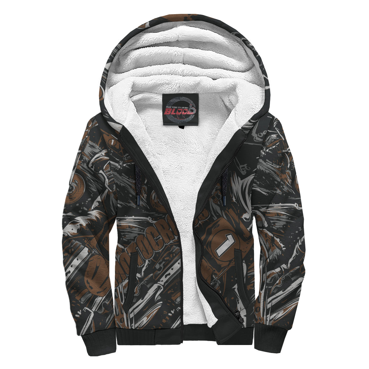 Custom Motocross Sherpa Jacket Muddy