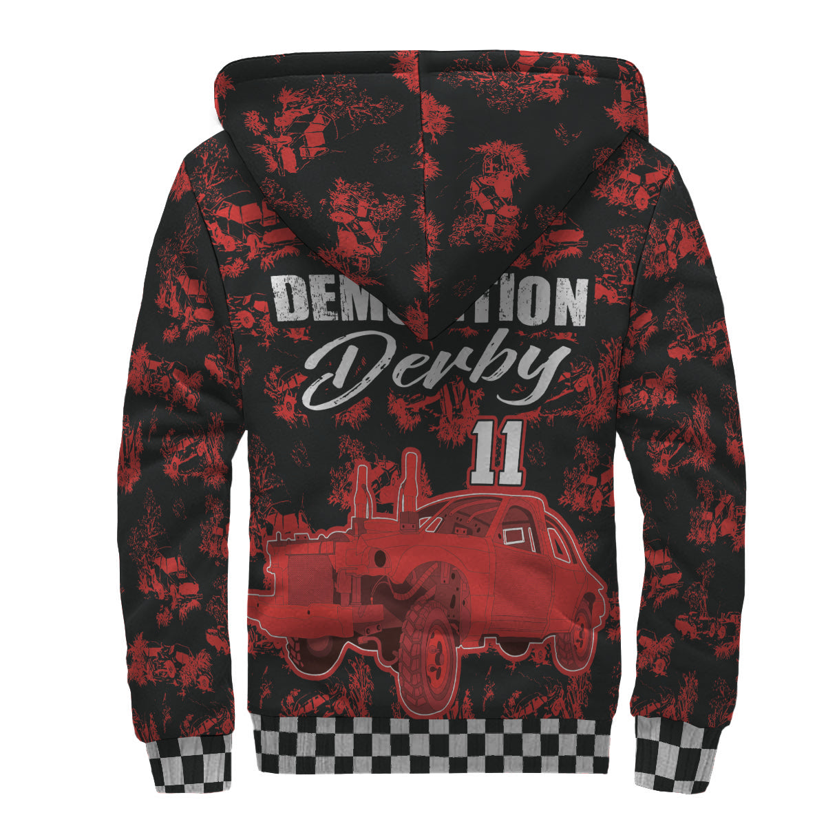 Custom Demolition Derby Sherpa Jacket