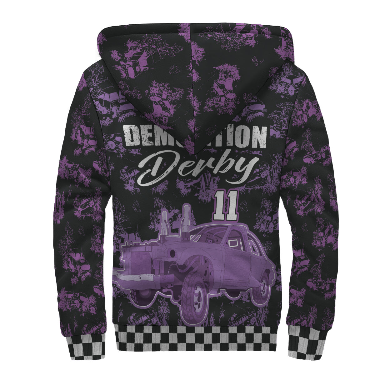Custom Demolition Derby Sherpa Jacket