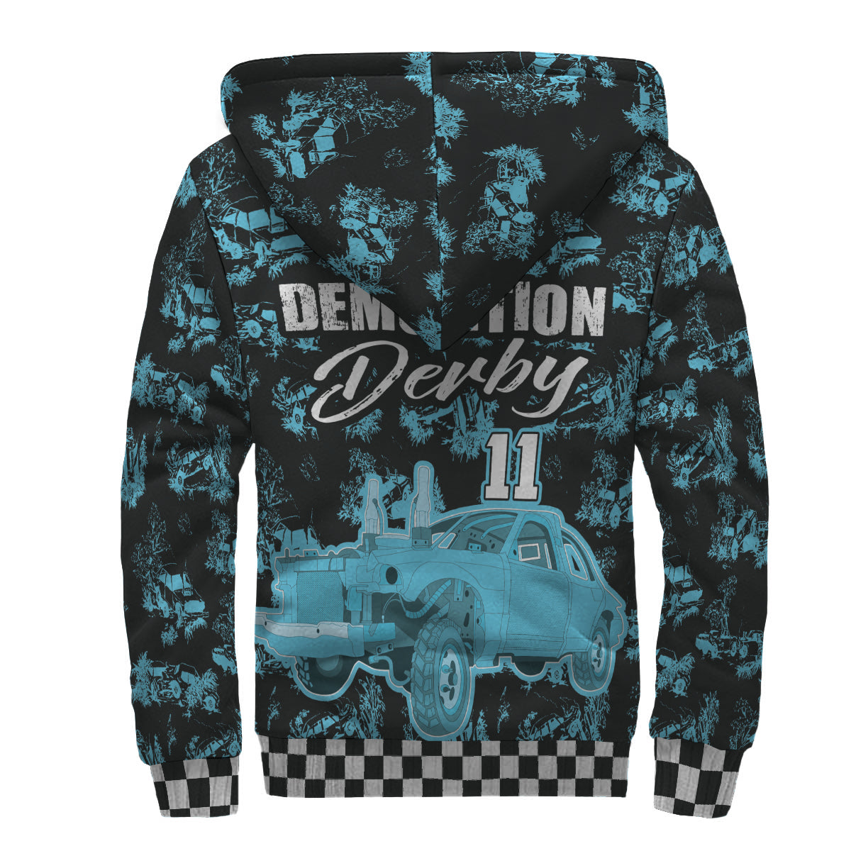 Custom Demolition Derby Sherpa Jacket 