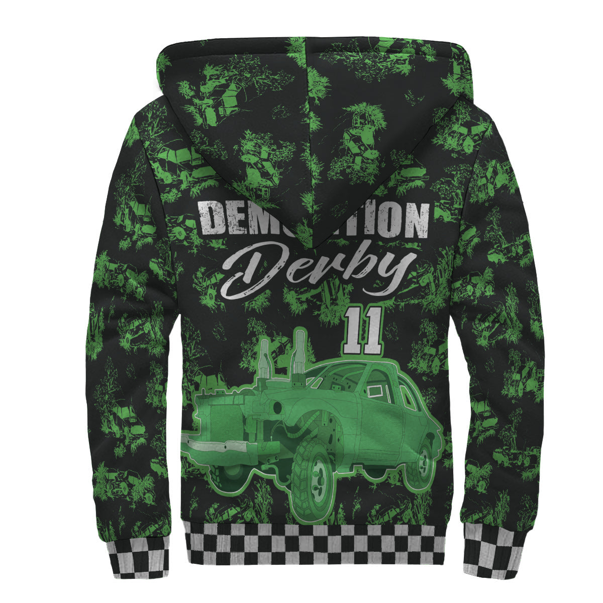 Custom Demolition Derby Sherpa Jacket 