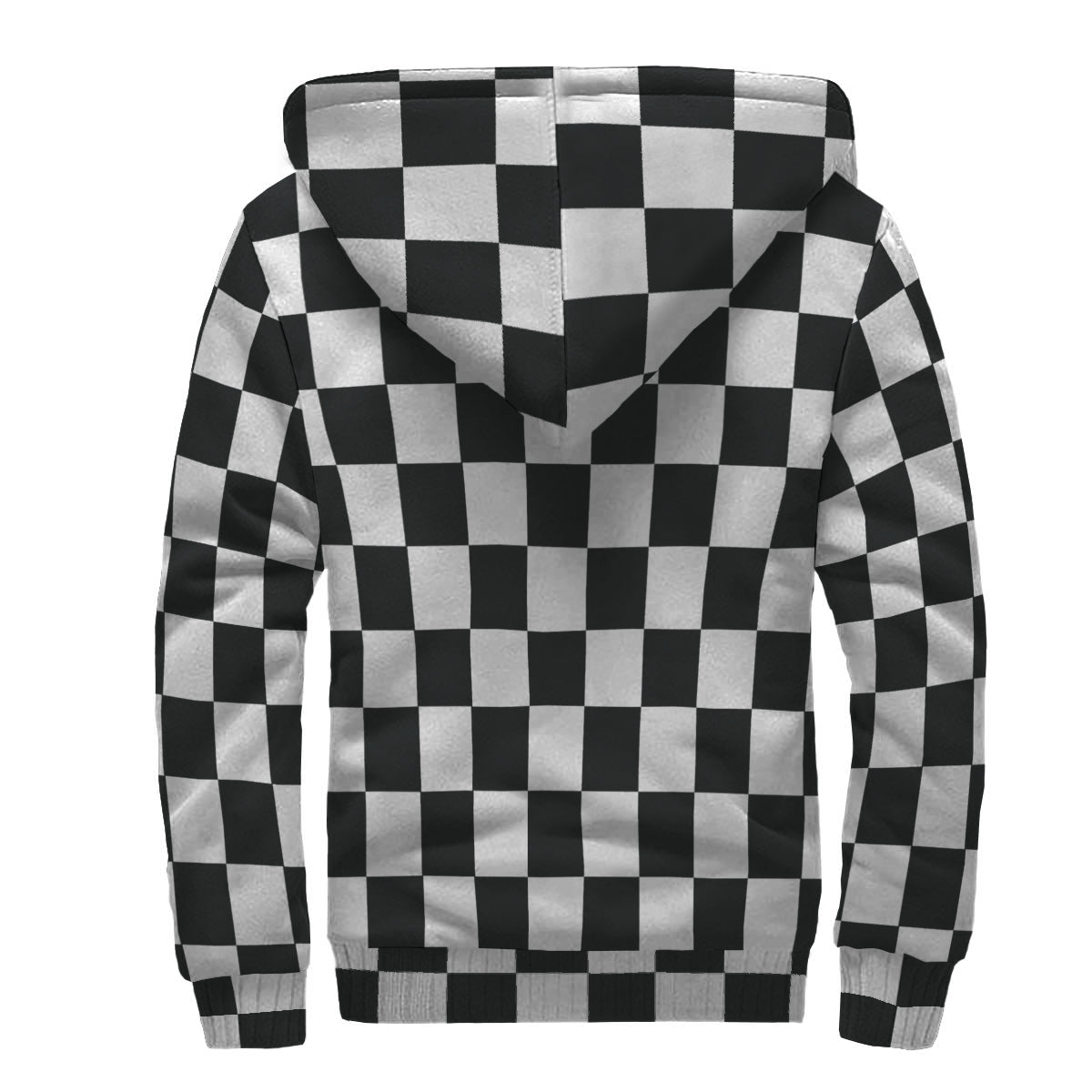 Racing Checkered Flag Sherpa Jacket