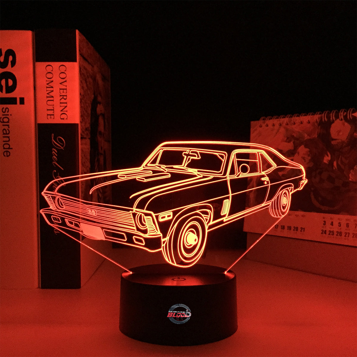 69 Chevy Nova 3D Led Lamp