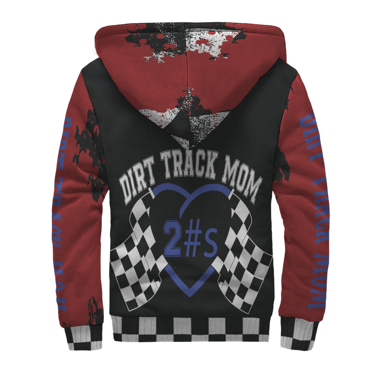 Custom Dirt Track Mom Sherpa Jacket