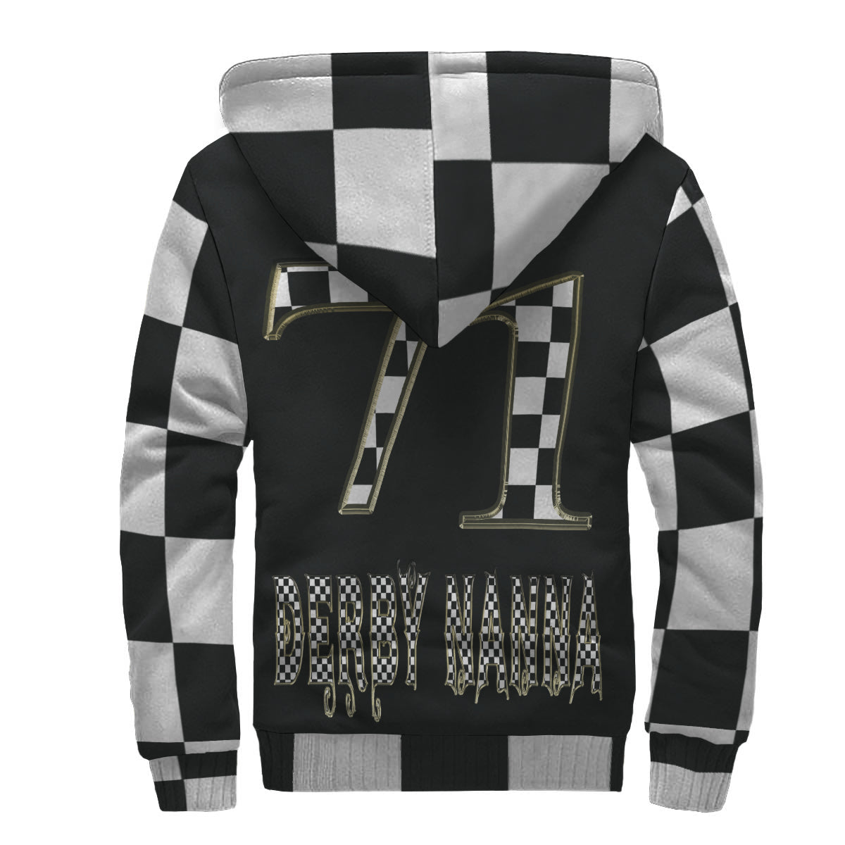 Custom Derby Nanna AOP Sherpa hoodie