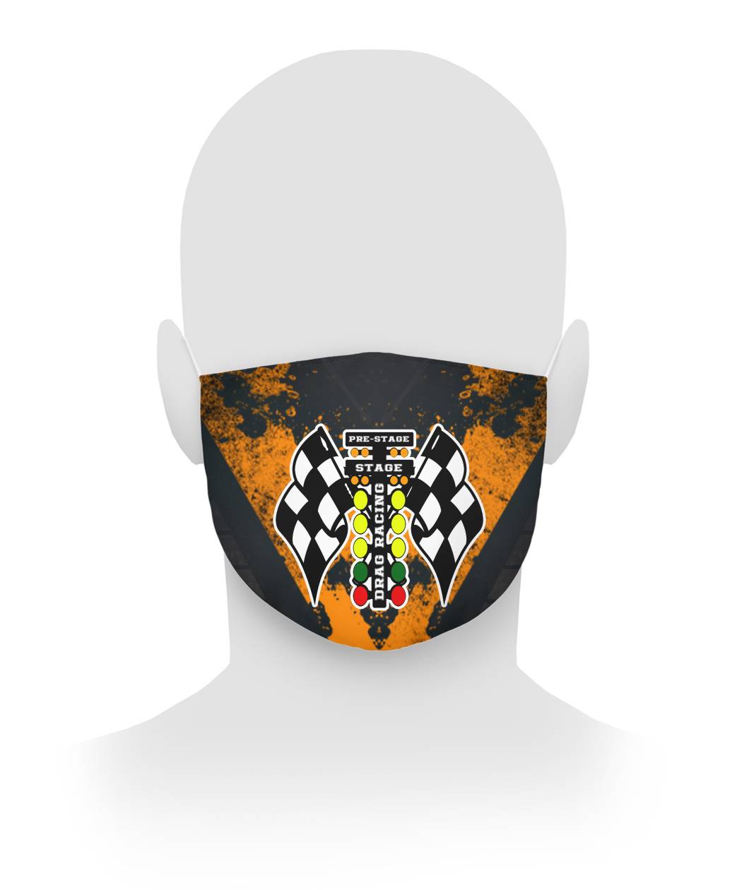 Drag Racing Face Mask RBOV Cloth Face Mask