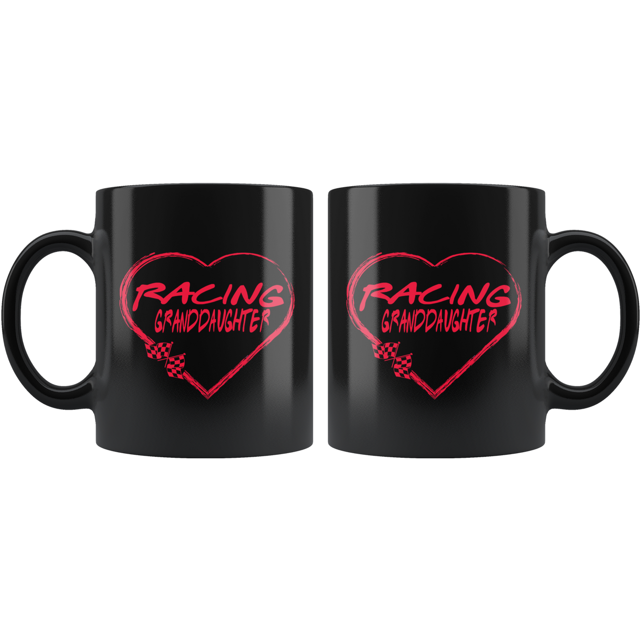 Racing Granddaughter Heart Mug!
