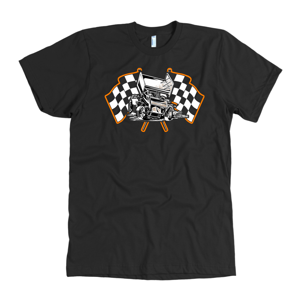 Sprint Car Racing With Flag T-Shirts!