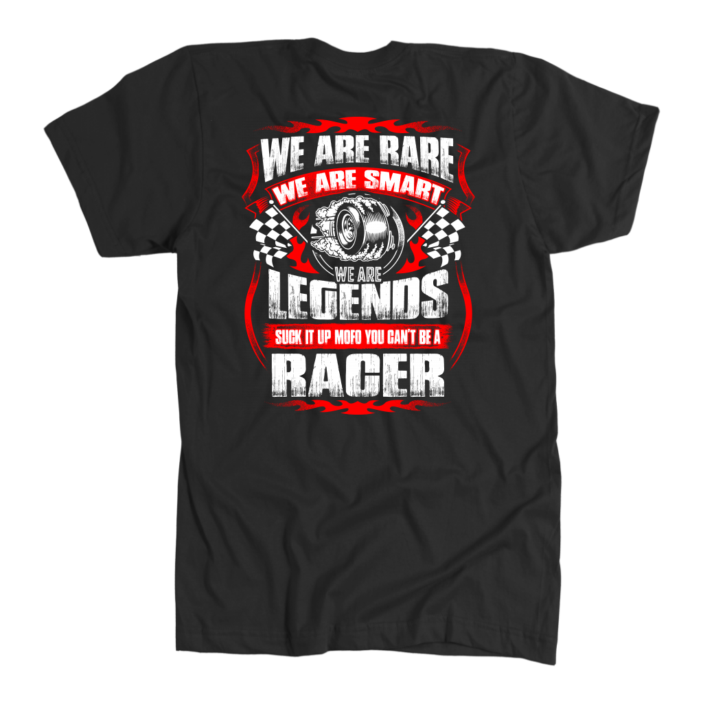 We Are Rare We Are Smart Racer T-Shirts!